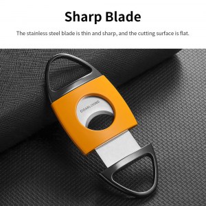 Windproof Lighter Metal Cigar Cutter Lighter Set_  (4)